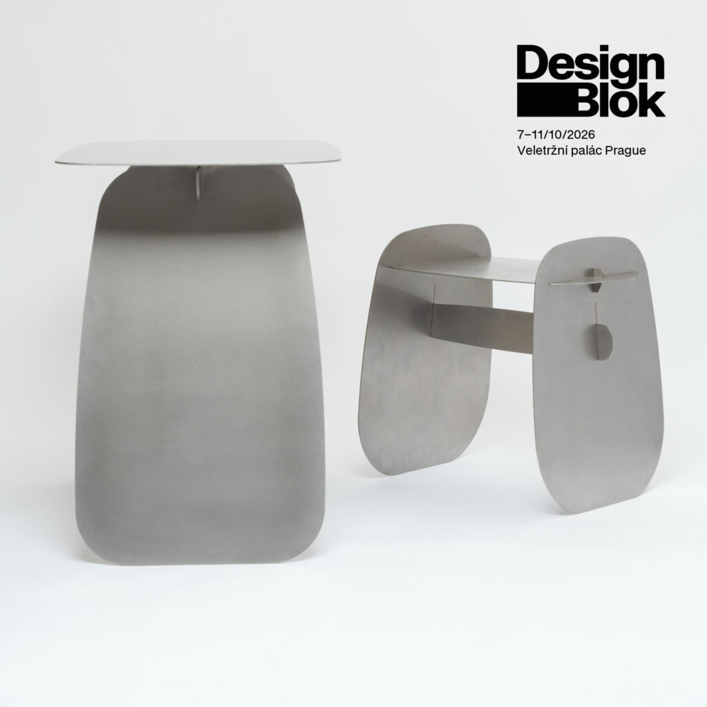 Hiro stainless steel table by inox système at Designblok 2026, 7–11 October, Veletržní palác Prague